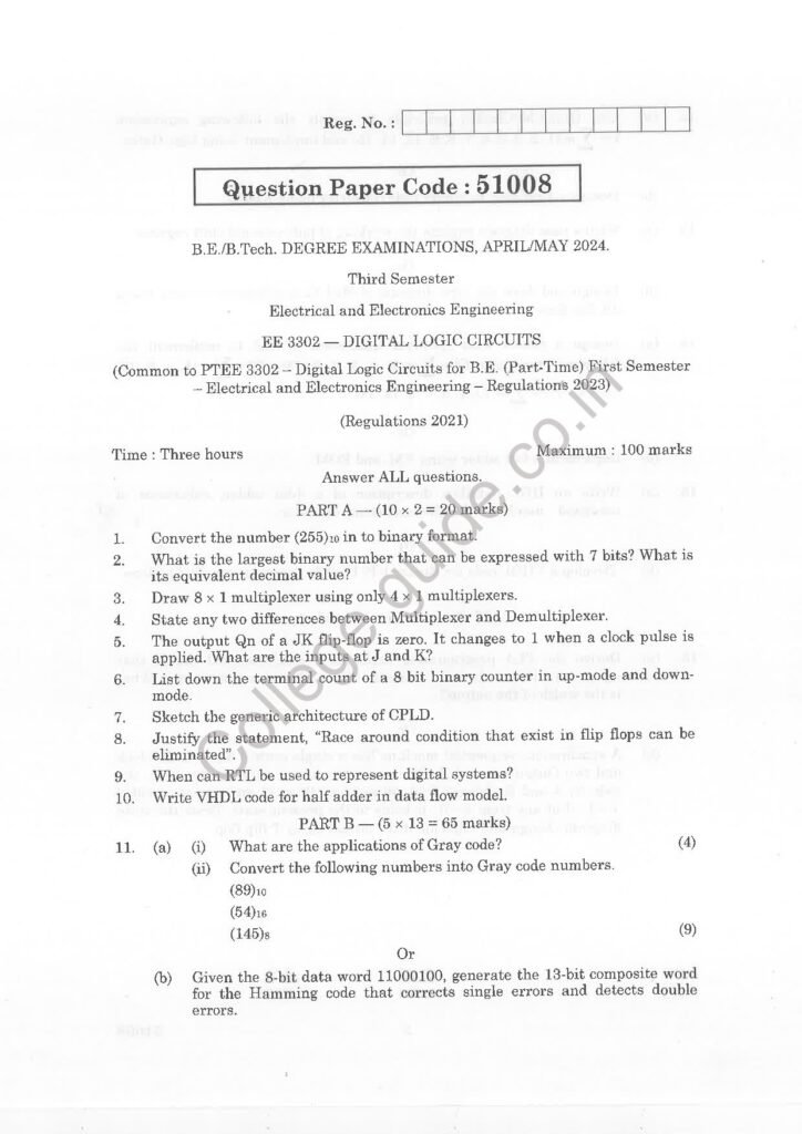 EE 3302-Digital Logic Circuits