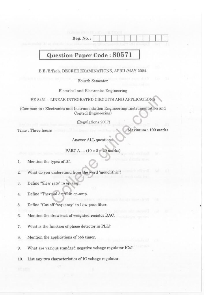 8451 linear integrated circuits and applications